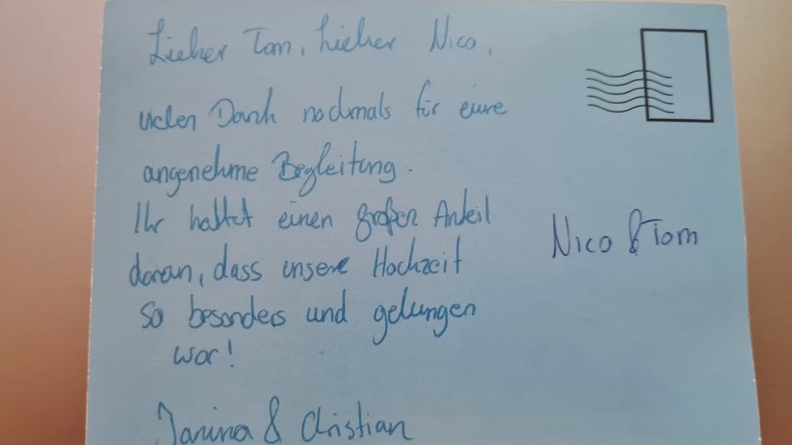 Brief Hochzeit Referenz