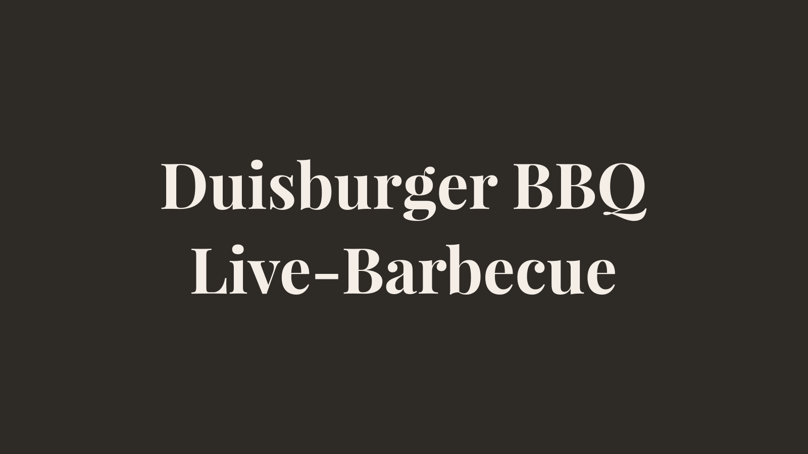Partnergrafik Duisburger BBQ Catering